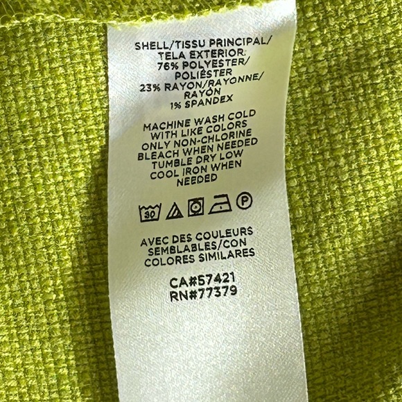 Ann Taylor Women’s Olive Green High Waist Side Zip Shorts Buttons Size 6 - Picture 10 of 11